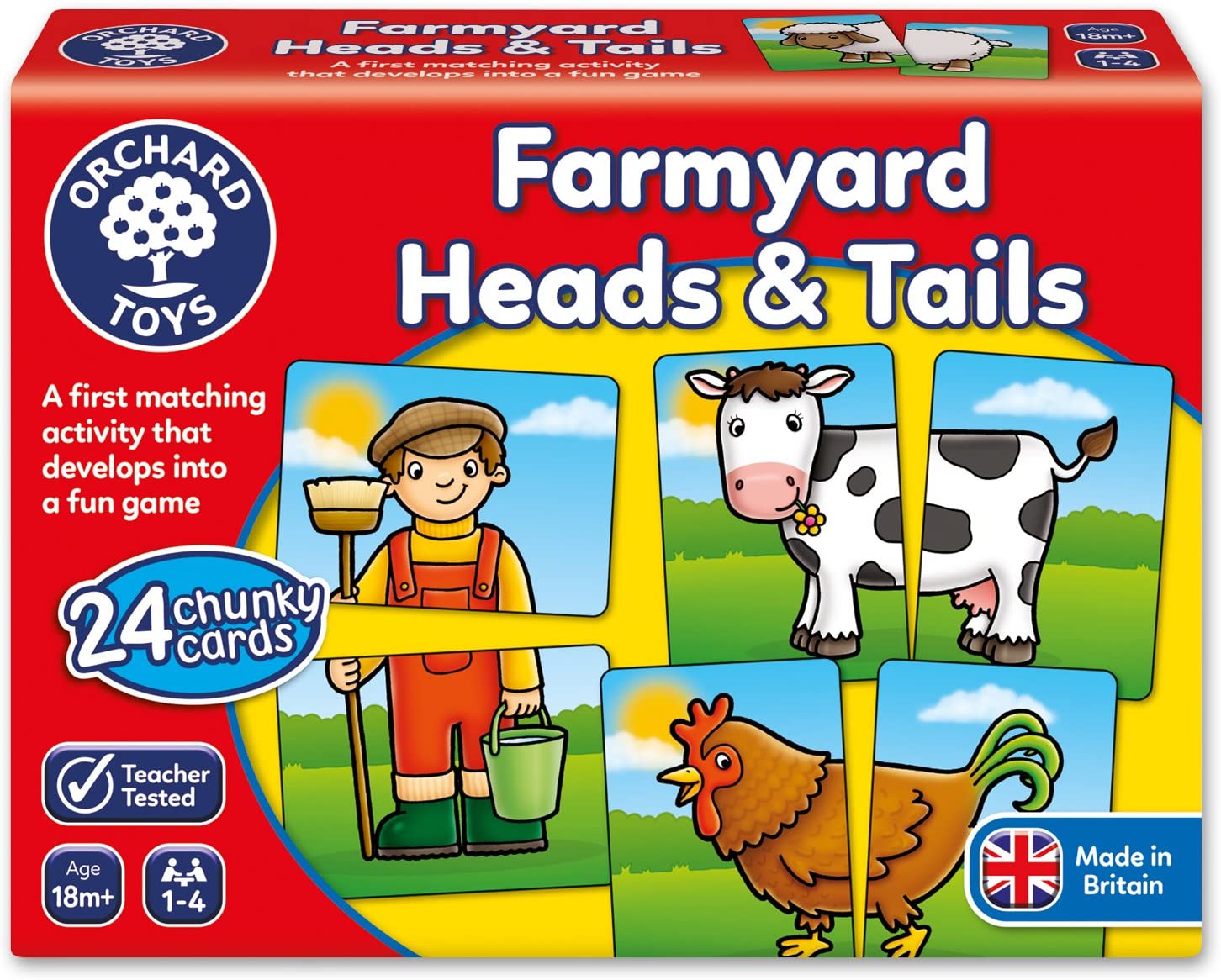 ORCHARD TOYS 018 FARMYARD HEADS AND TAILS GAME