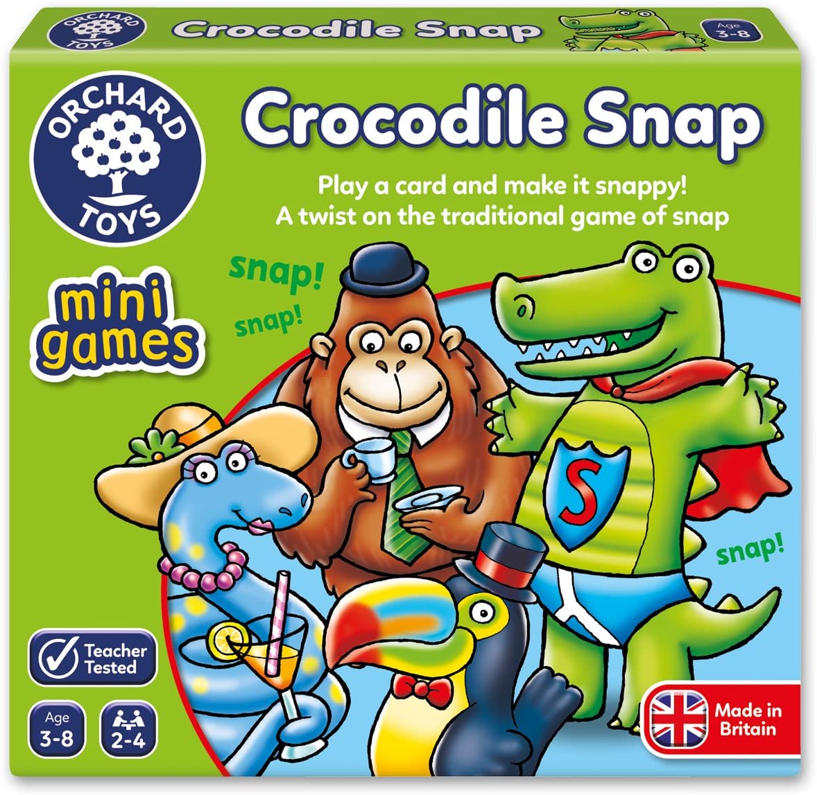 ORCHARD TOYS 356 CROCODILE SNAP MINI GAME