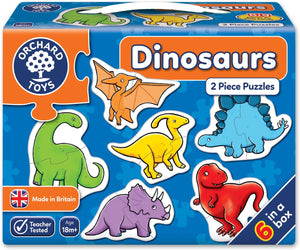 ORCHARD TOYS 225 DINOSAURS 2 PIECE JIGSAW PUZZLES