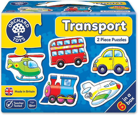 ORCHARD TOYS 203 TRANSPORT 2 PIECE JIGSAW PUZZLES