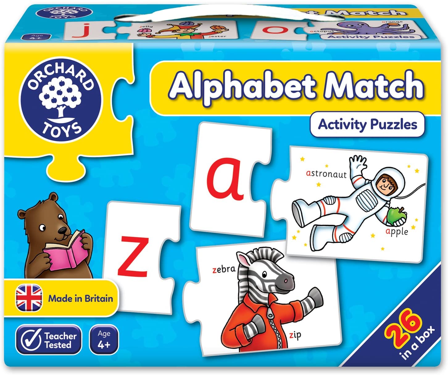 ORCHARD TOYS 222 ALPHABET MATCH JIGSAW PUZZLES