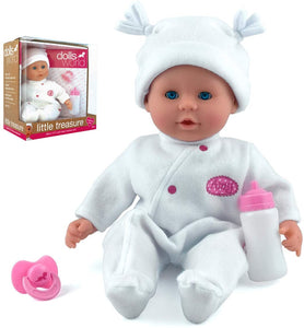 DOLLS WORLD 8101 LITTLE TREASURES DOLL WHITE OUTFIT