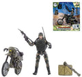 WORLD PEACEKEEPERS 72420 MILITARY FIGURE WITH MOTORBIKE