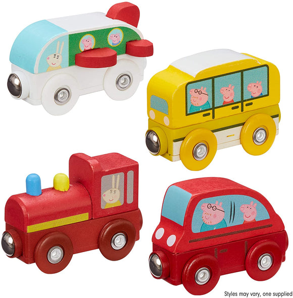 PEPPA PIG 7215 WOODEN MINI VEHICLES ONE SUPPLIED