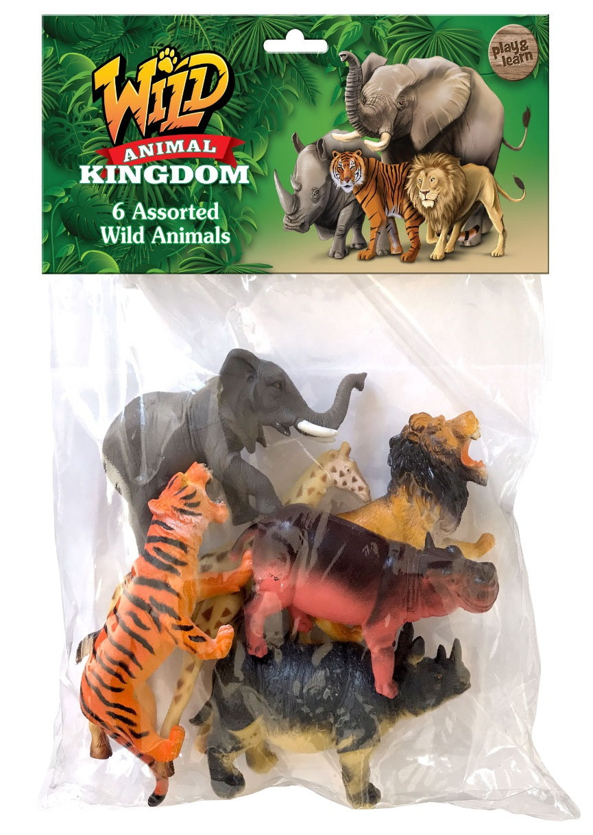 TOYMASTER TY7976 WILD ANIMALS 6 PACK LARGE