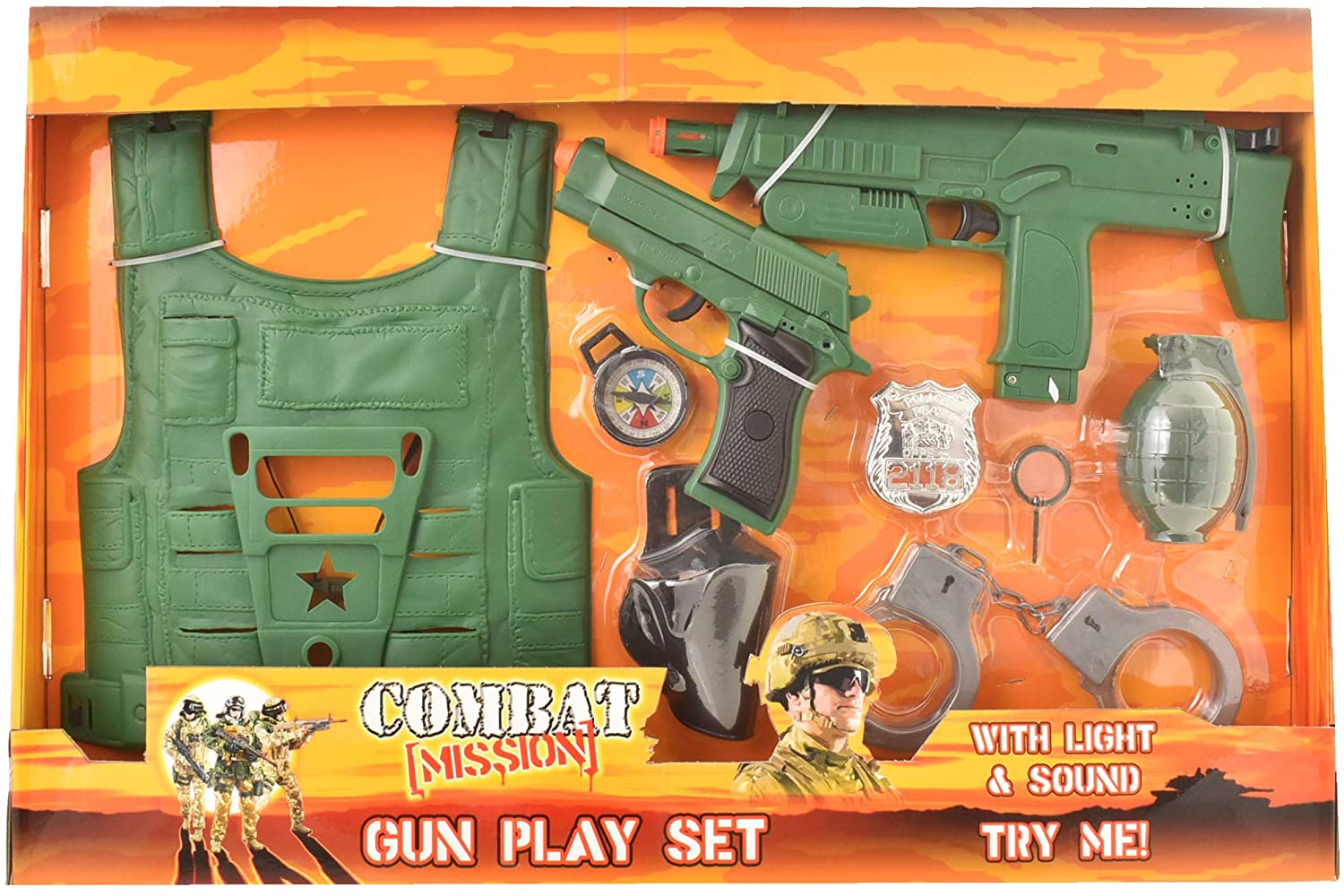 COMBAT MISSION TY9698 MILITARY GUN SET