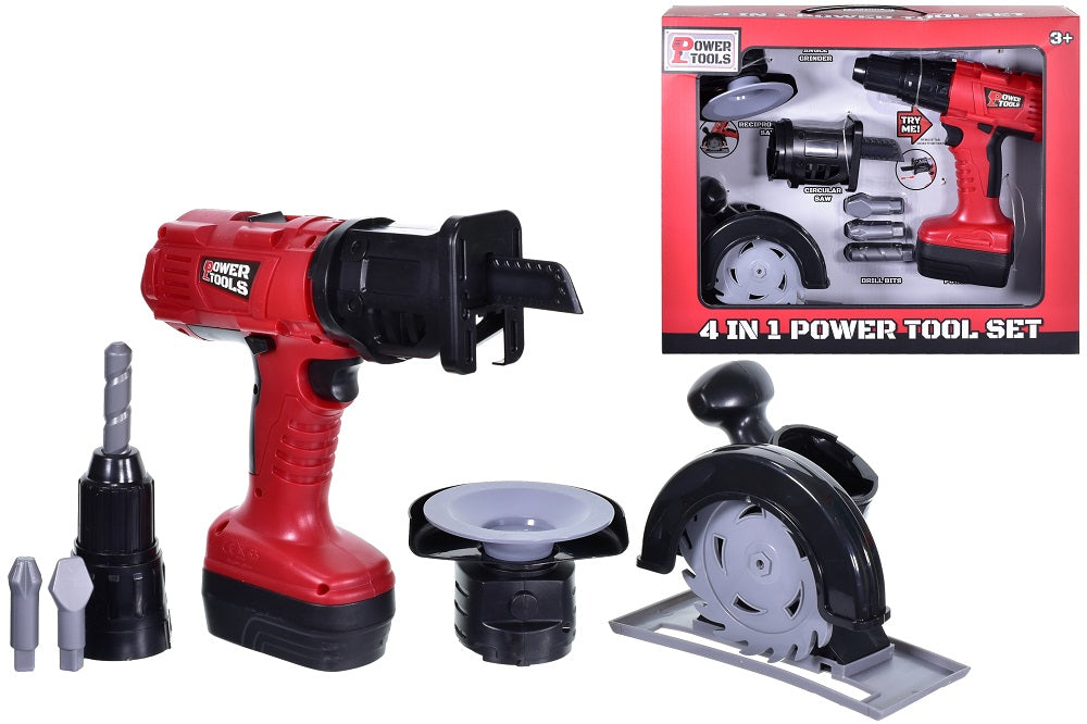 TOYMASTER TY5962 POWER TOOLS 4 IN 1 POWER TOOL SET