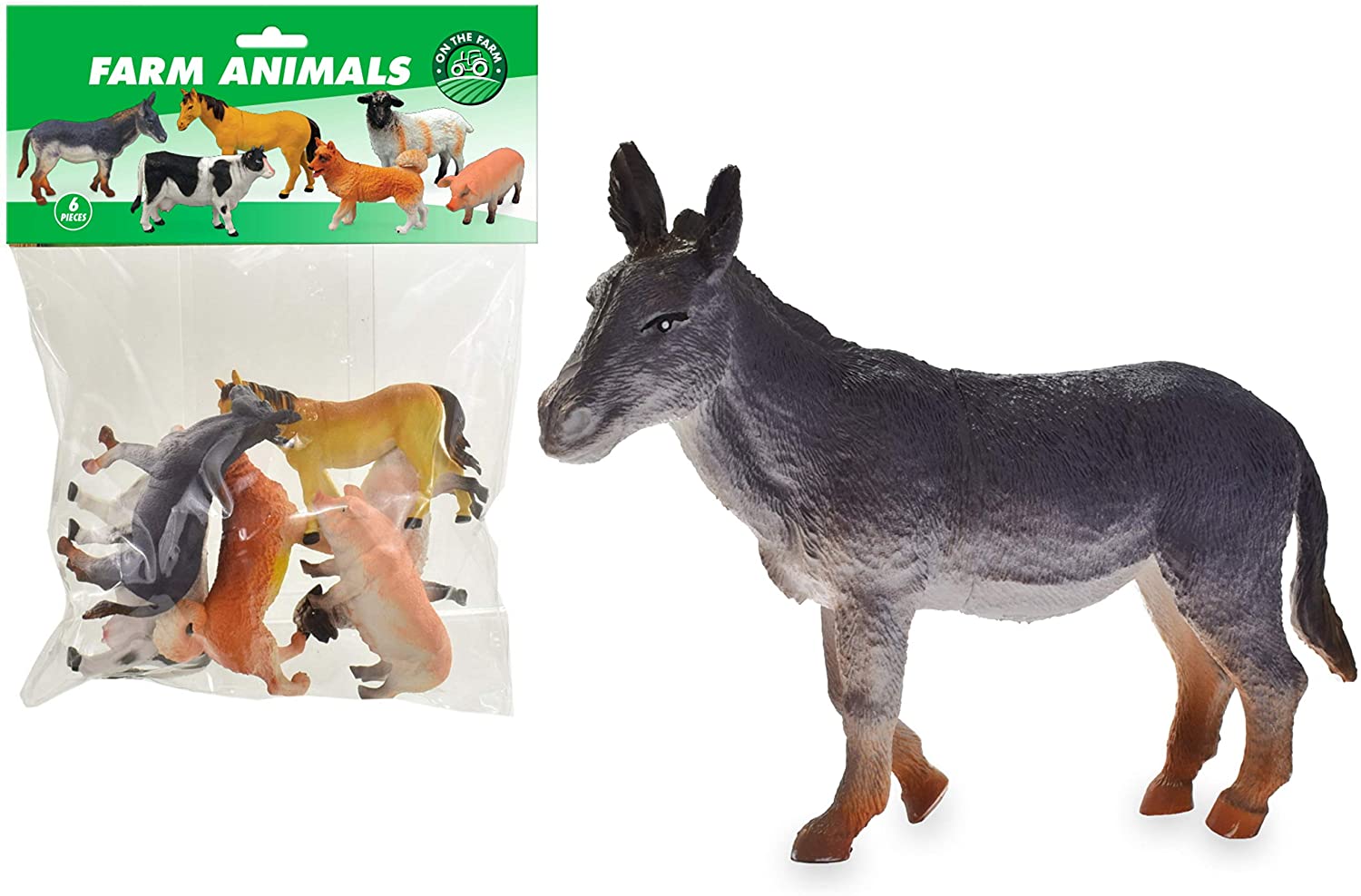 TOYMASTER TY3722 FARM ANIMALS LARGE 6 PACK