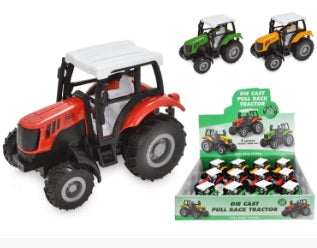 TOYMASTER TY7868 FARM TRACTOR DIECAST (SOLD LOOSE COLOUR MAY VARY)