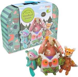 KREATIVE KIDS WOODLAND FRIENDS STITCH & SEW PLAY SET