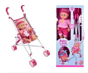 TOYMASTER TY4318 DOLL AND STROLLER SET