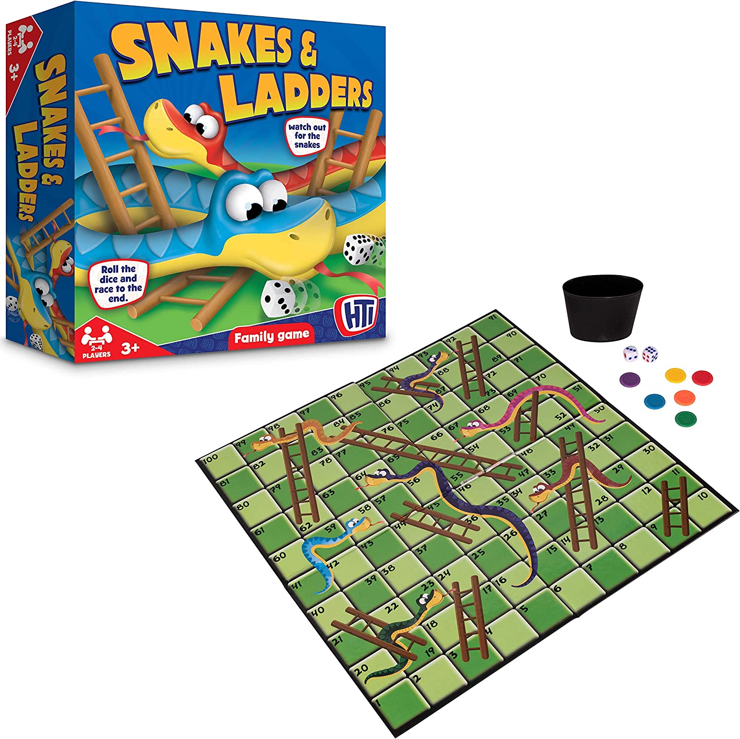 TOYMASTER 1374325 SNAKES & LADDERS FAMILY GAME