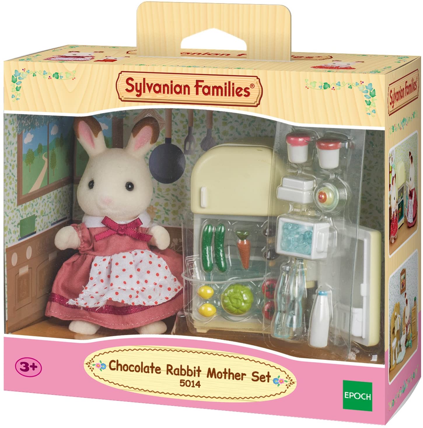 SYLVANIAN 5014 CHOCOLATE RABBIT MOTHER SET