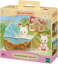 SYLVANIAN 5432 CHOCOLATE RABBIT TWINS SET