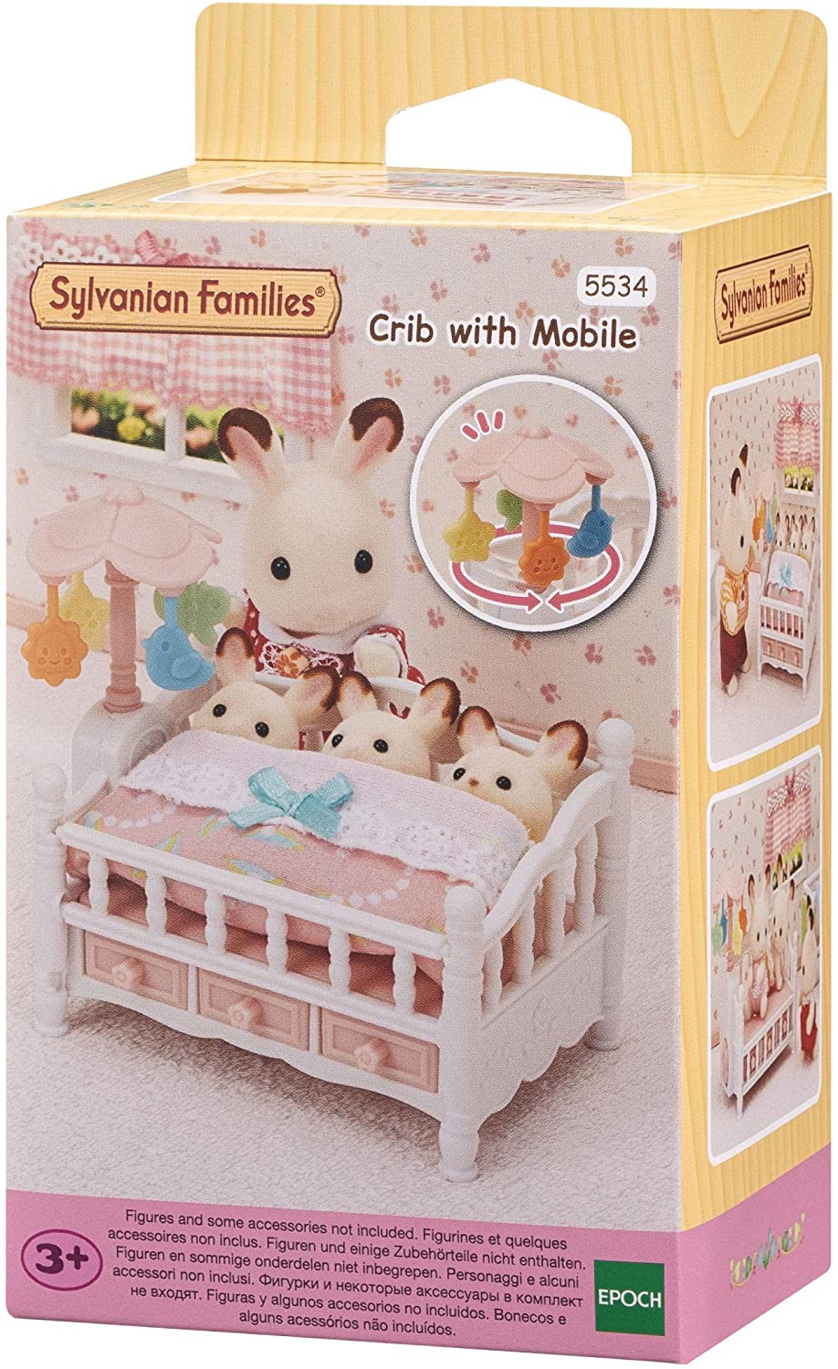 SYLVANIAN FAMILIES 5534 CRIB WITH MOBILE