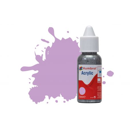 HUMBROL ACRYLIC DROPPER BOTTLE DB0042 PASTEL VIOLET MATT