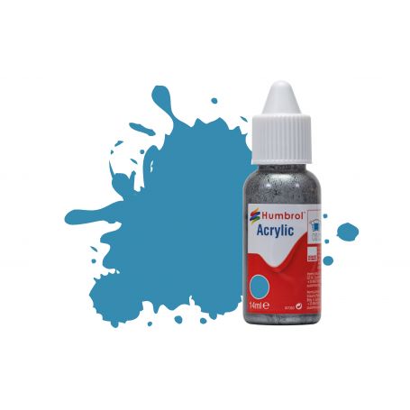 HUMBROL ACRYLIC DROPPER BOTTLE DB0048 MEDITERRANEAN BLUE