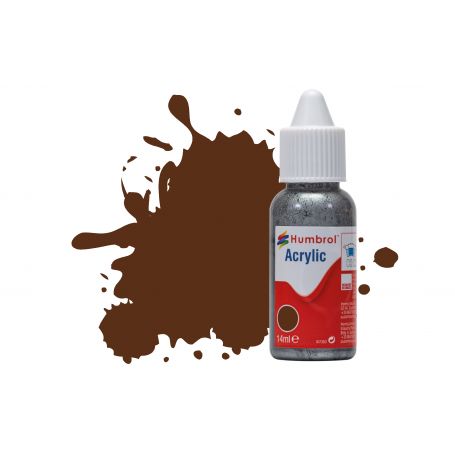HUMBROL ACRYLIC DROPPER BOTTLE DB0160 GERMAN CAMOUFLAGE RED