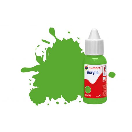 HUMBROL ACRYLIC DROPPER BOTTLE DB0208 FLUORESCENT SIGNAL GREEN