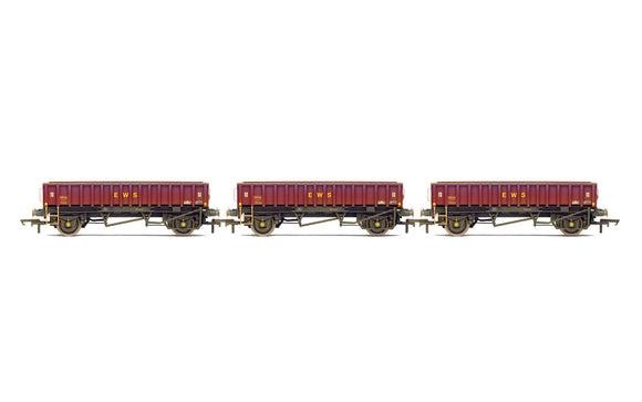 Hornby R60159 MHA Ballast Wagon, Three Pack, EWS - Era 9