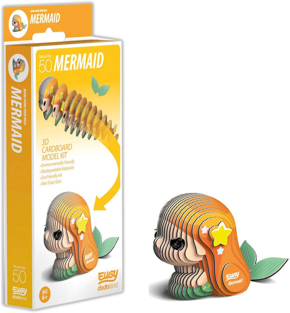 EUGY D5018 MERMAID 3D CARDBOARD MODEL KIT