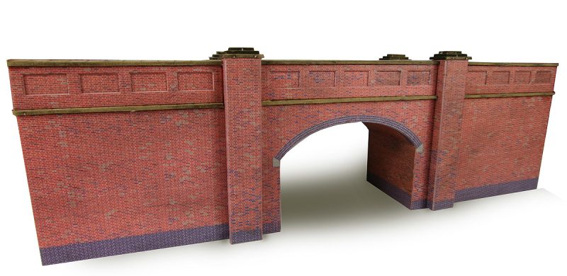 METCALFE PN146 N SCALE RAILWAY BRIDGE IN RED BRICK