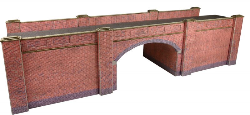 METCALFE PO246 00/H0 SCALE RAILWAY BRIDGE IN RED BRICK