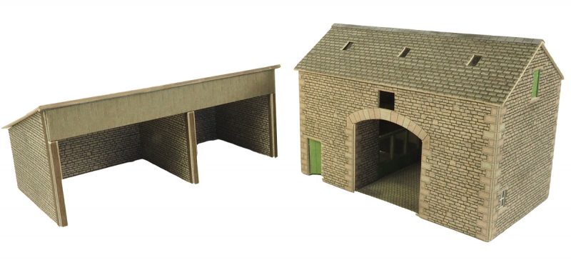 METCALFE PO251 00/H0 SCALE MANOR FARM BARN