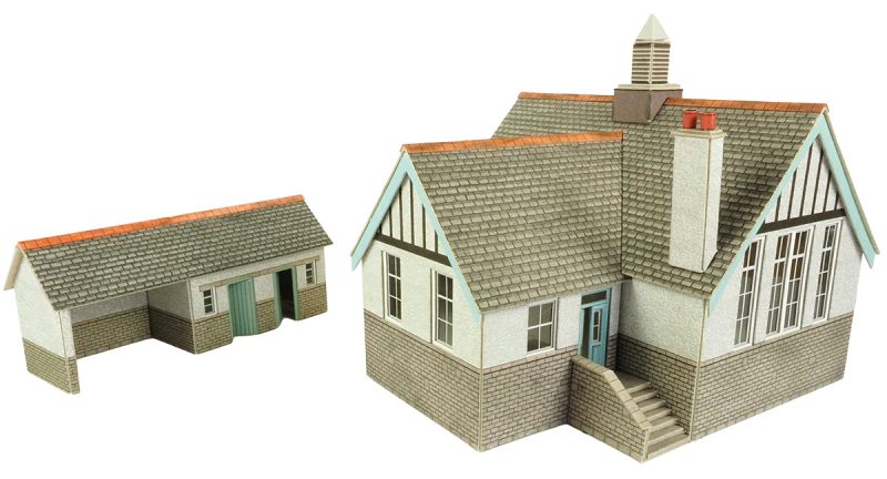 METCALFE PO253 00/H0 SCALE VILLAGE SCHOOL