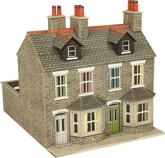 METCALFE PO262 00/H0 SCALE TERRACED HOUSES IN STONE