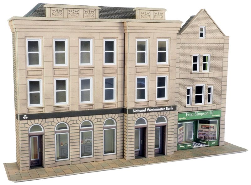 METCALFE PO271 00/H0 SCALE LOW RELIEF BANK & SHOP