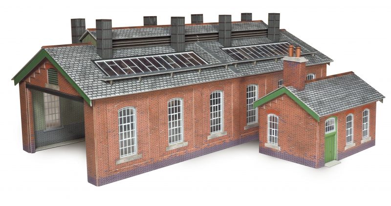 METCALFE PO313 00/H0 SCALE DOUBLE TRACK ENGINE SHED