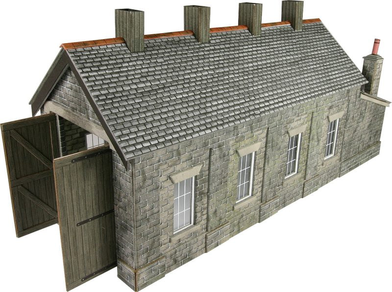 METCALFE PO332 00/H0 SCALE STONE SINGLE TRACK ENGINE SHED