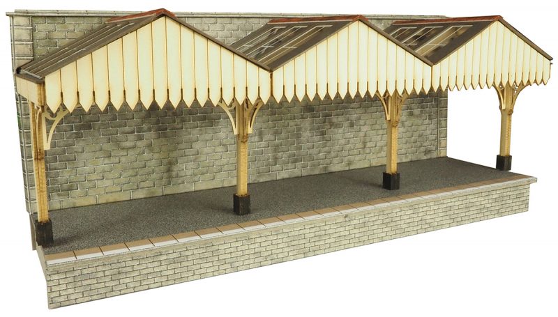 METCALFE PO341 00/H0 SCALE WALL BACKED PLATFORM CANOPY