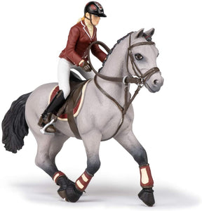 PAPO 51563 COMPETITION HORSE WITH RIDING GIRL