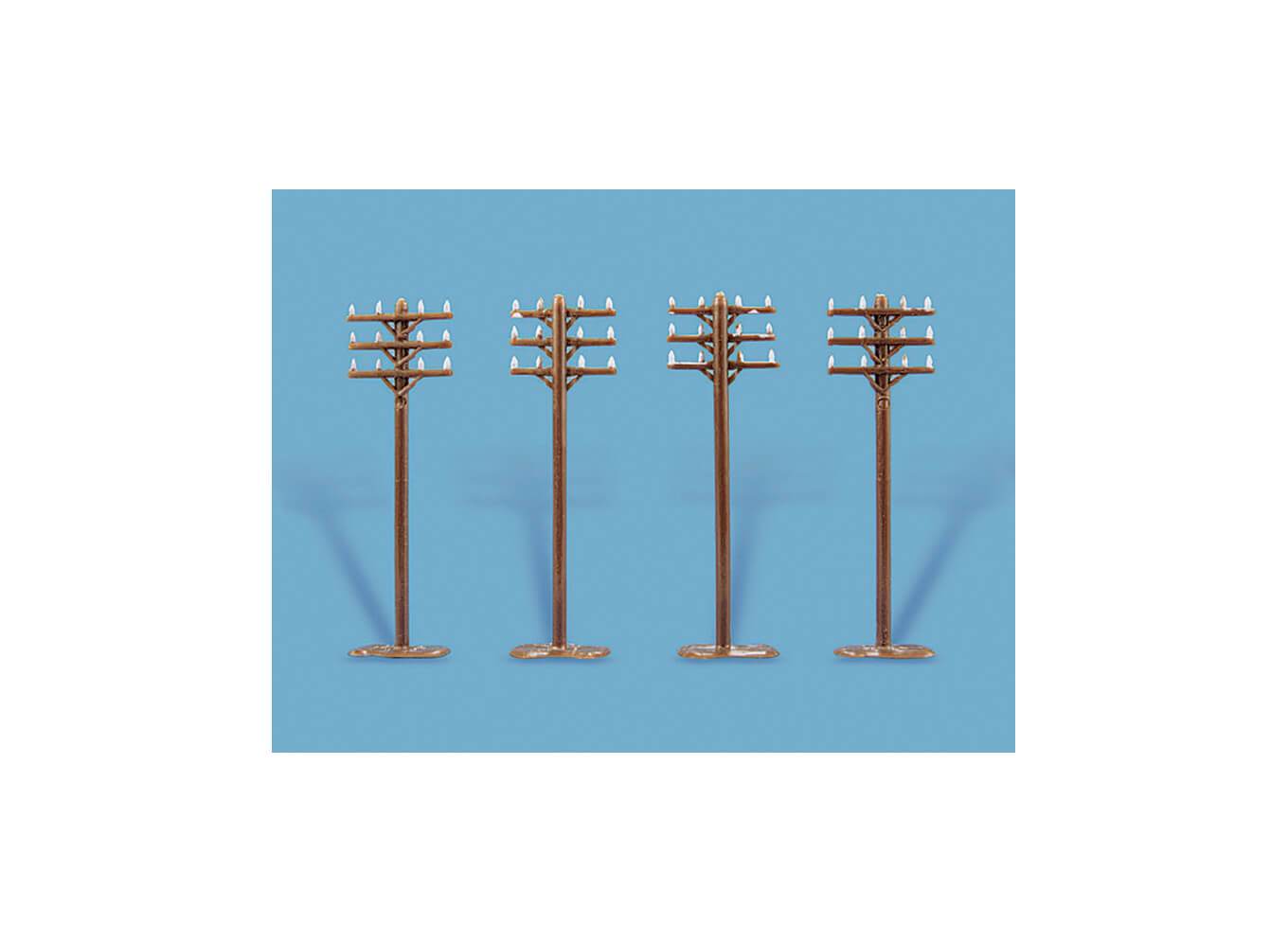 PECO MODELSCENE 5182 TELEGRAPH POLES  N GAUGE  FIGURES