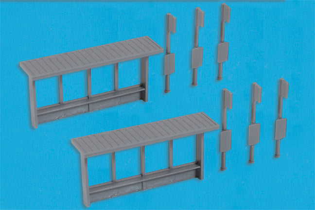 PECO MODELSCENE 5192 BUS STOPS  N GAUGE  FIGURES