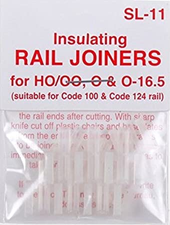 PECO SL-11 STREAMLINE OO/HO CODE 100 INSULATED RAIL JOINER