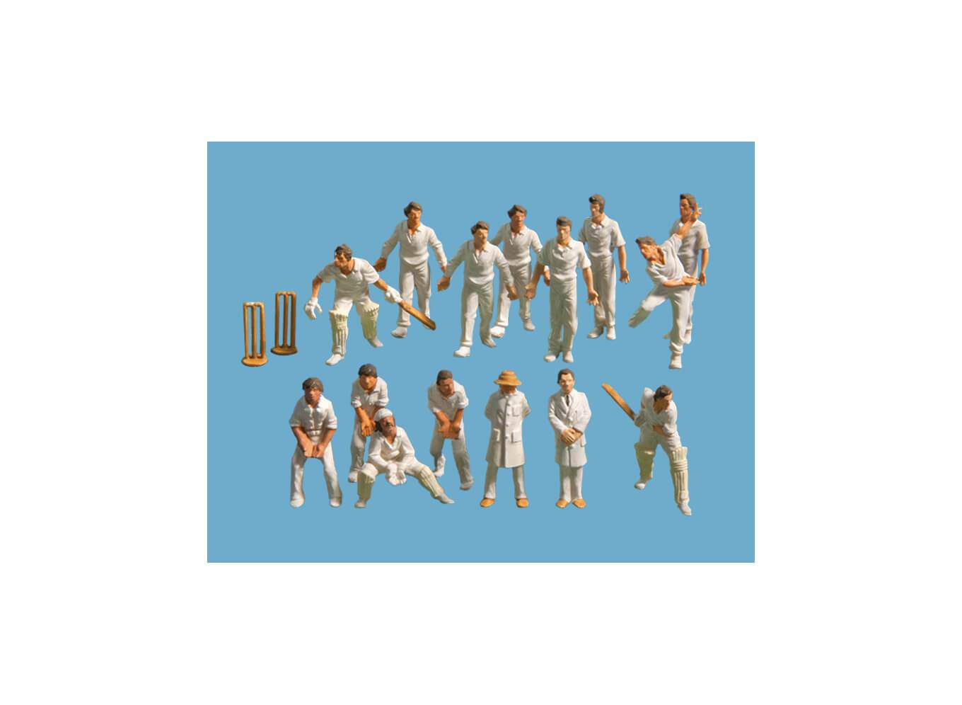 PECO MODELSCENE  5300 CRICKET TEAM   OO SCALE FIGURES
