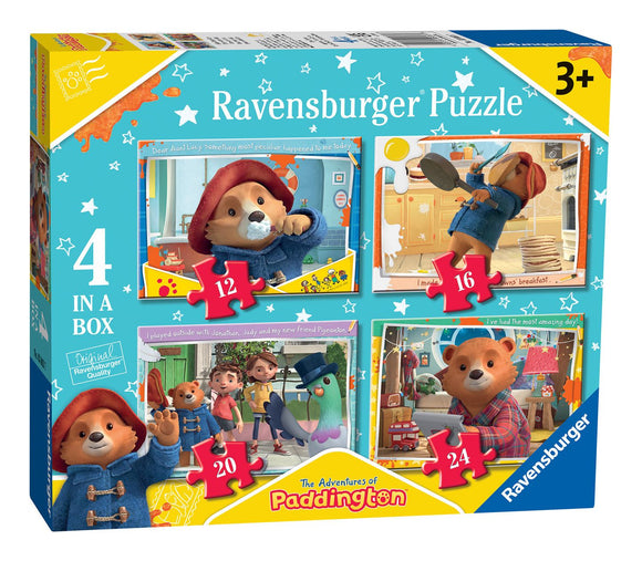 RAVENSBURGER 30637 THE ADVENTURES OF PADDINGTON 4 IN A BOX PUZZLE