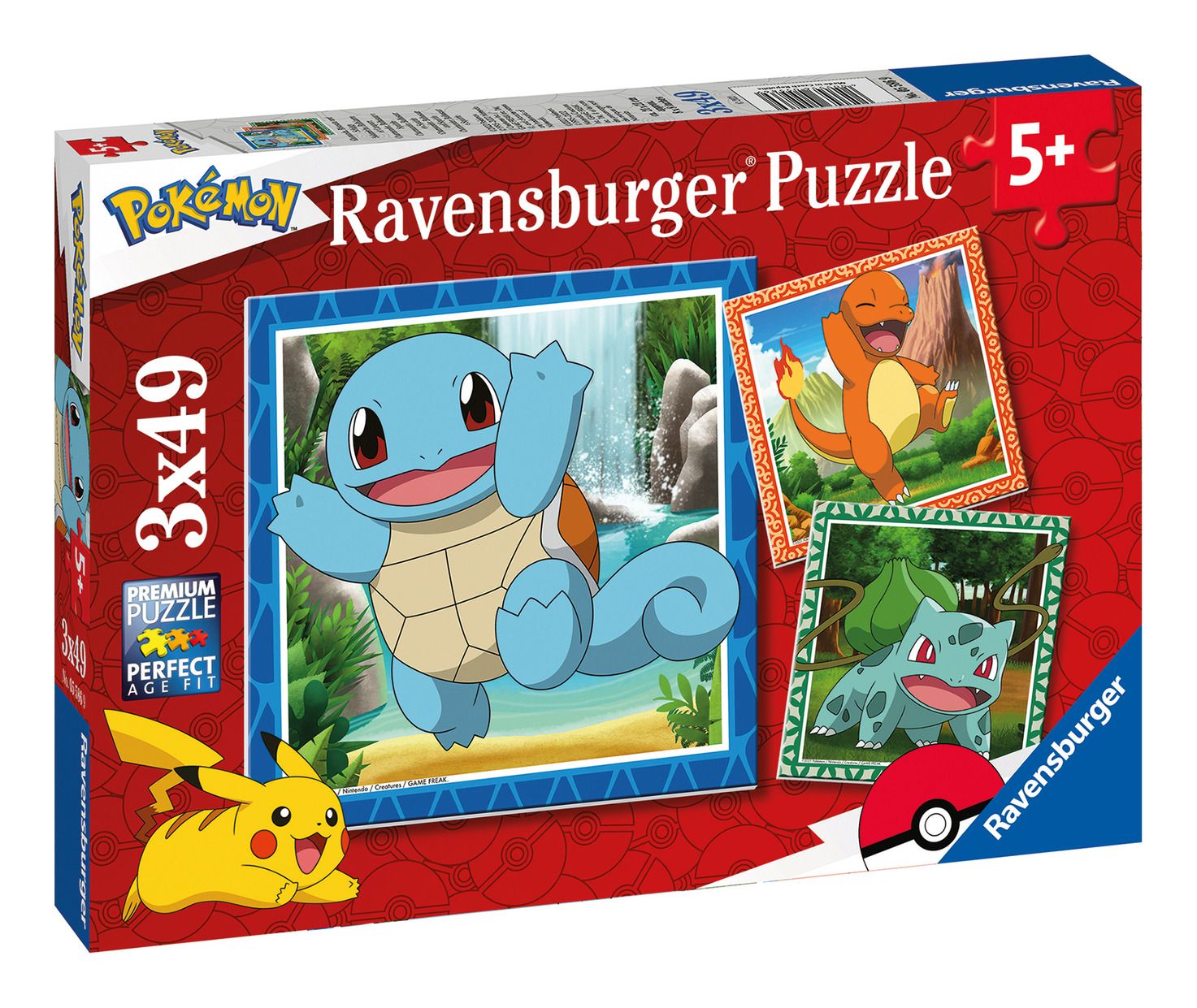 RAVENSBURGER 55869 POKEMON 3x49 PIECE PUZZLE