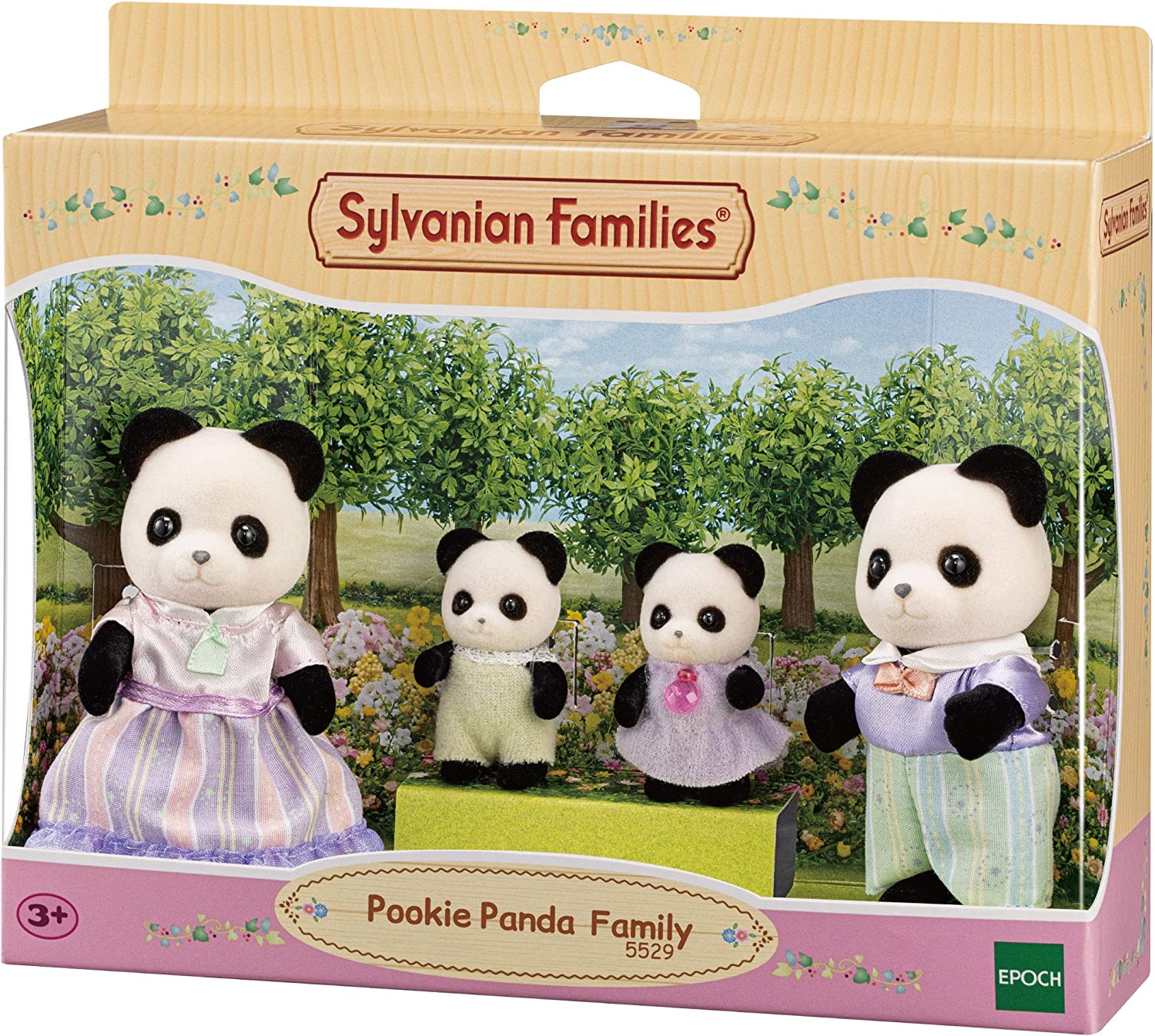 SYLVANIAN 5529 POOKIE PANDA FAMILY