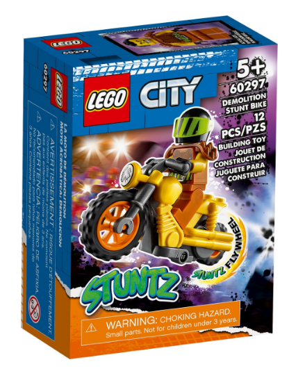 LEGO 60297 CITY STUNTZ DEMOLITION STUNT BIKE NEW RELEASE OCTOBER
