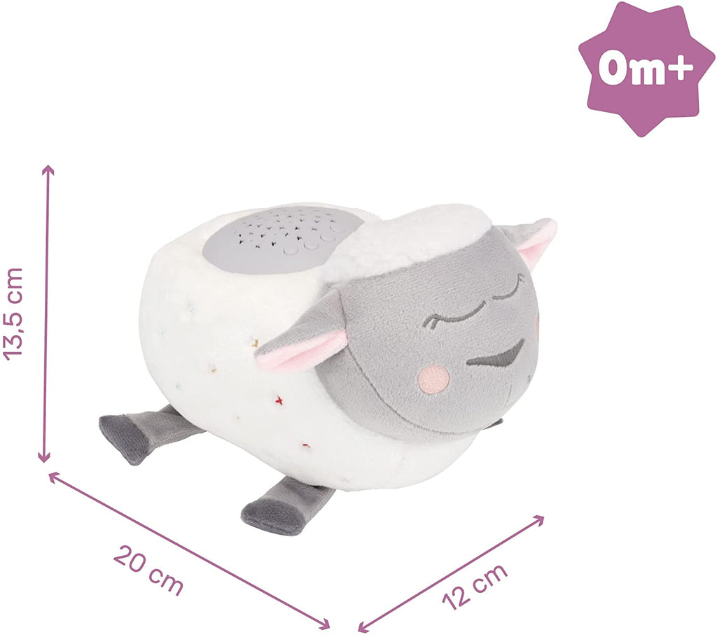 Badabulle Lulu the Lamb Musical Projection Night Light, Sensory baby light
