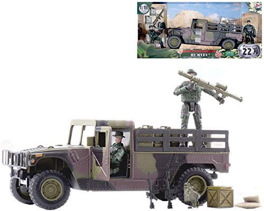 Véhicule militaire blindé Hummer 1/18 - Vert - Véhicule civil - Rue du Commerce Véhicule militaire blindé Hummer 1/18 - Vert - Véhicule civil - Rue du Commerce