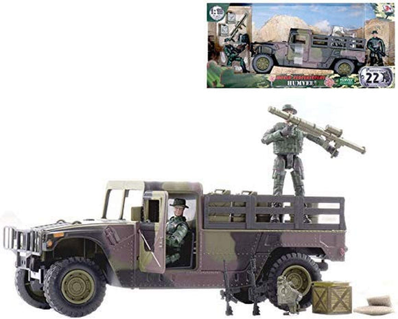 WORLD PEACEKEEPERS 72461 HUMVEE PICK UP TRUCK AND FIGURES