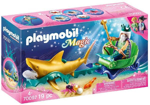 PLAYMOBIL 70097 MAGIC SEA KING WITH WITH SHARK CARRIAGE
