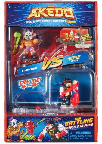 AKEDO 14266 ULTIMATE ARCADE WARRIORS VERSUS PACK SLASHSHOT VS EPIC CHUX