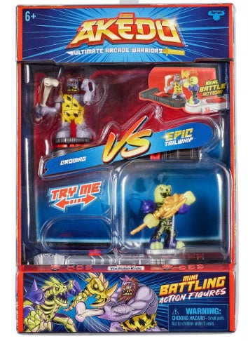 AKEDO 14268 ULTIMATE ARCADE WARRIORS VERSUS PACK CROMAG VS EPIC TAILWHIP