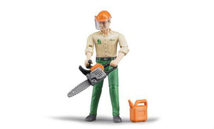 BRUDER 60030 FORESTRY WORKER WITH CHAINSAW